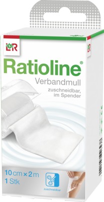 RATIOLINE acute Verbandmull 10 cmx2 m gerollt