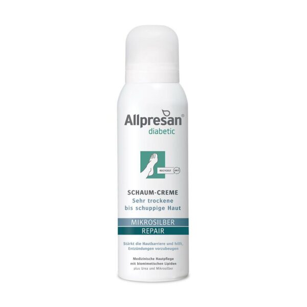 Allpresan diabetic MIKROSILBER REPAIR Urea Schaum-Creme