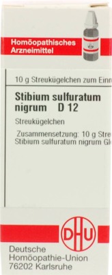 STIBIUM SULFURATUM NIGRUM D 12 Globuli