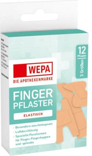 WEPA FINGERPFLASTER ELASTISCH 3 Größen