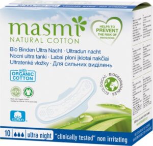 BIO BINDEN Ultra Nacht 100% Bio-Baumwolle MASMI