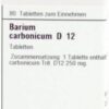 BARIUM CARBONICUM D 12 Tabletten