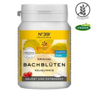 ORIGINAL BACHBLÜTEN KAUGUMMI No 39 FÜR ALLE FÄLLE