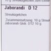 JABORANDI D 12 Globuli
