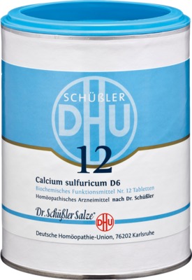 BIOCHEMIE DHU 12 Calcium sulfuricum D 6 Tabletten