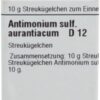 ANTIMONIUM SULFURATUM aurantiacum D 12 Globuli
