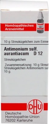 ANTIMONIUM SULFURATUM aurantiacum D 12 Globuli