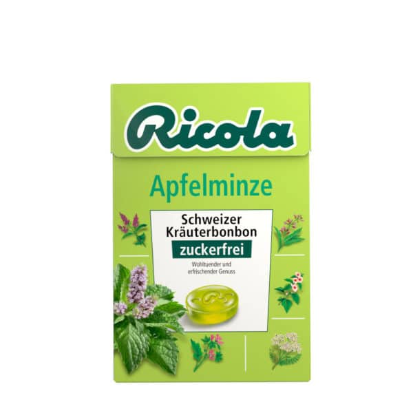 Ricola Apfelminze Kräuterbonbon zuckerfrei