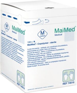 MaiMed Copolymer Handschuhe steril Größe M einzeln verpackt