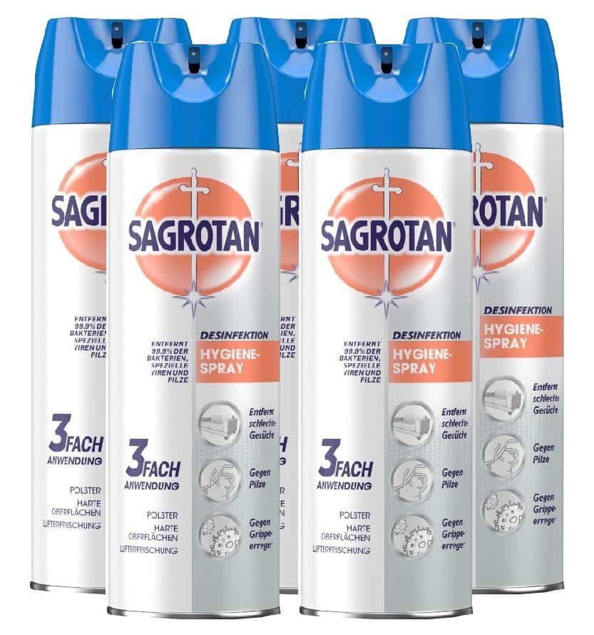 SAGROTAN Hygiene-Spray 5er Set