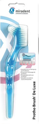 miradent Prothesenbürste Protho Brush De Luxe blau