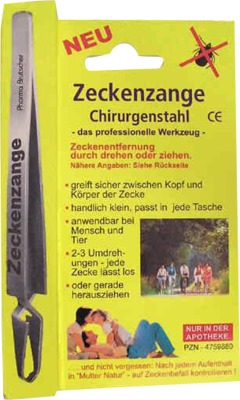 ZECKENZANGE Chirurgenstahl