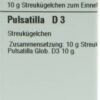 PULSATILLA D 3 Globuli