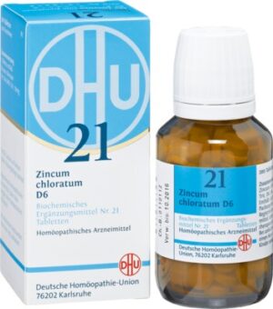 BIOCHEMIE DHU 21 Zincum chloratum D 6 Tabletten