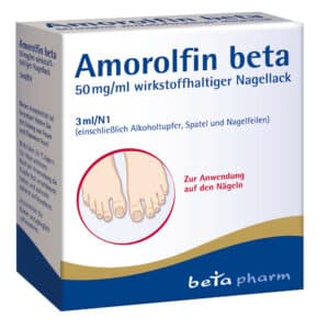 Amorolfin beta 50 mg/ml wirkstoffhaltiger Nagellack