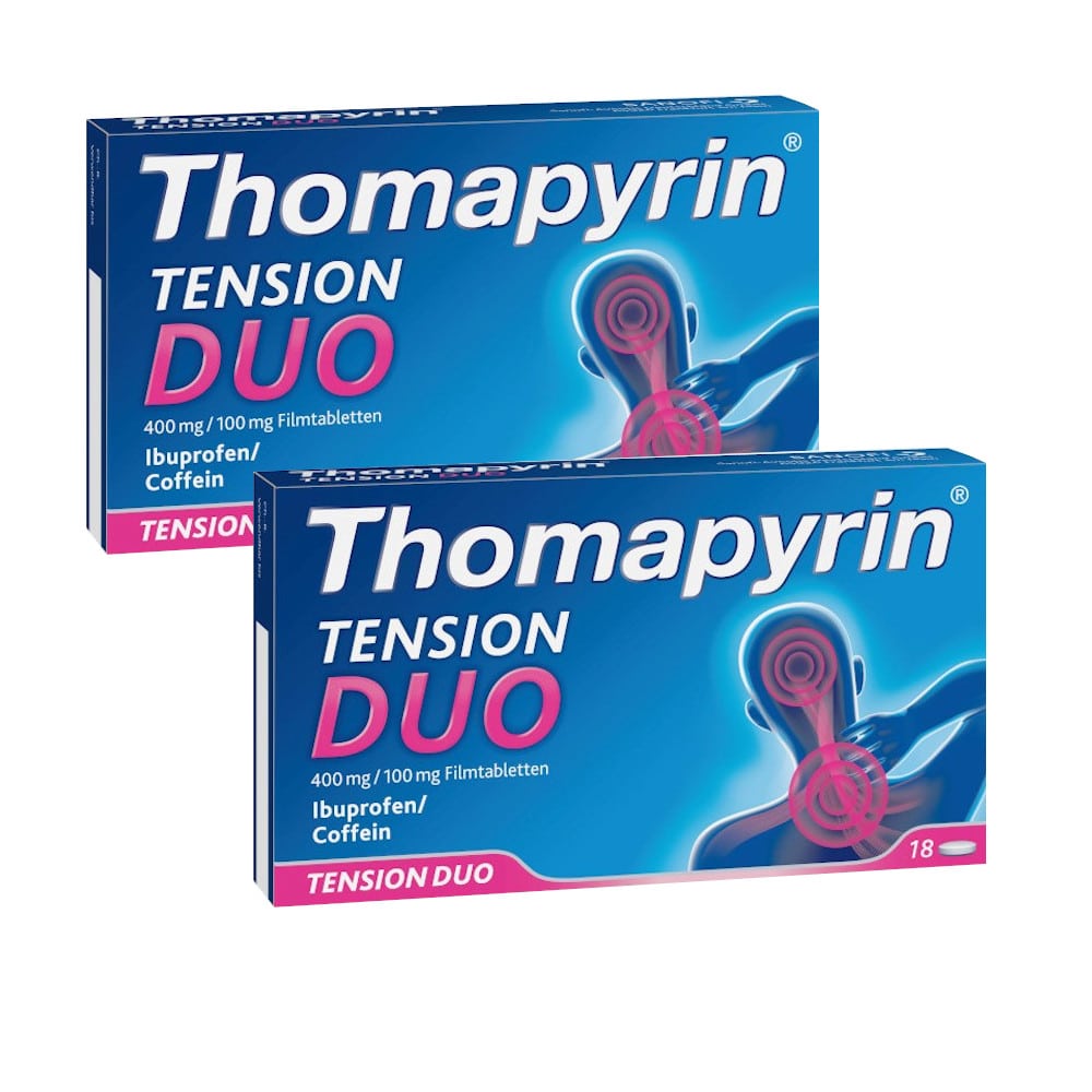 Thomapyrin TENSION DUO bei Kopfschmerzen Doppelpack