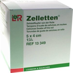 ZELLETTEN Tupfer 4x5 cm unsteril Rolle