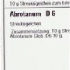 ABROTANUM D 6 Globuli