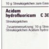 ACIDUM HYDROFLUORICUM C 30 Globuli