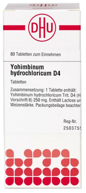 YOHIMBINUM HYDROCHLORICUM D 4 Tabletten