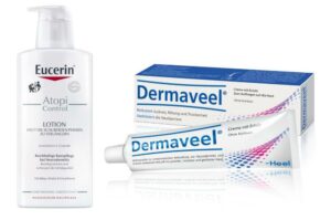 Dermaveel Creme & EUCERIN AtopiControl Lotion Set