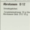 ABROTANUM D 12 Globuli