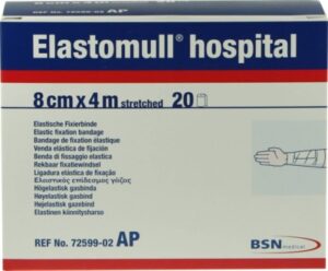 ELASTOMULL hospital 8 cmx4 m elast.Fixierb.weiß