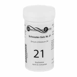 HOMOEOPATHIEFUCHS Schüssler-Salz Nummer 21 Zincum chloratum D6 Biochemie