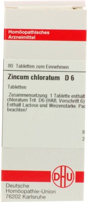 ZINCUM CHLORATUM D 6 Tabletten