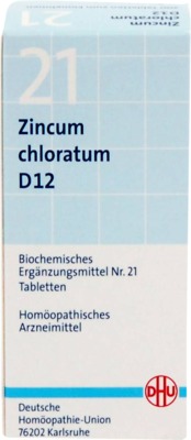 BIOCHEMIE DHU 21 Zincum chloratum D 12 Tabletten