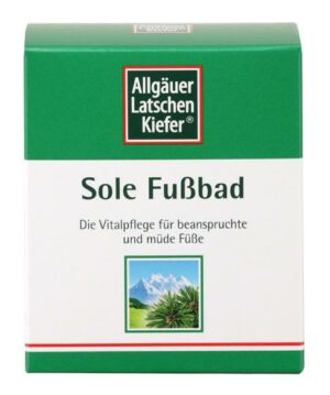 Allgäuer Latschen Kiefer Sole Fußbad