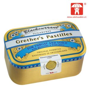 Grethers Pastilles Blackcurrant Silber zuckerfrei