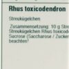 RHUS TOXICODENDRON D 4 Globuli