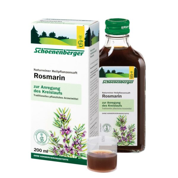 Schoenenberger Rosmarin Naturreiner Heilpflanzensaft