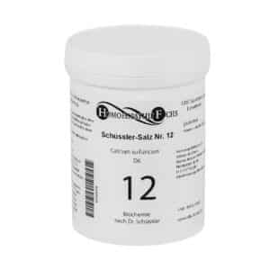 HOMOEOPATHIEFUCHS Schüssler-Salz Nummer 12 calcium sulfuricum D6 Biochemie
