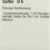 SULFUR D 6 Dilution