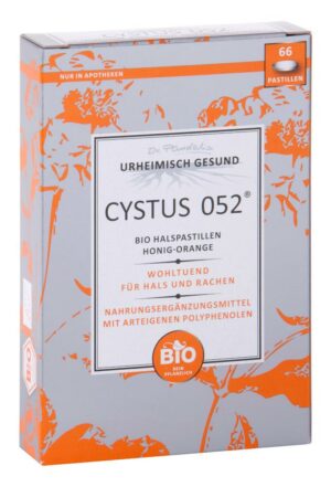 CYSTUS 052 Bio Halspastillen Honig Orange