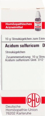ACIDUM SULFURICUM D 12 Globuli