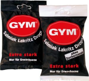 GYM Salmiak Lakritz Drops zuckerhaltig