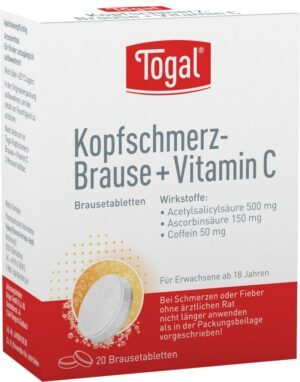 Togal Kopfschmerz-Brause+Vitamin C