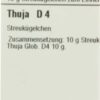 THUJA D 4 Globuli