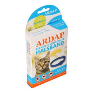 ARDAP Zecken-/Flohschutz Halsband für Katzen ab dem 4. Monat
