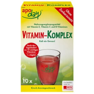 Apoday Vitamin-komplex Kirsch-Aronia zuckerfreies Pulver