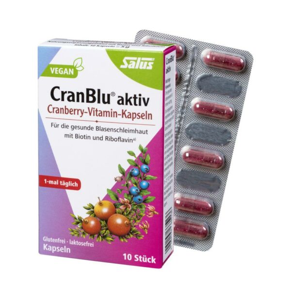 Salus CranBlu aktiv Cranberry-Vitamin-Kapseln