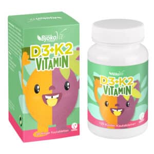 Vitamin D3+K2 Kinder Kautabletten Vegan