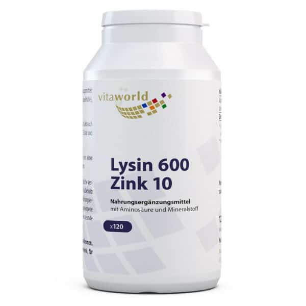 Vitaworld Lysin 600mg plus Zink 10mg