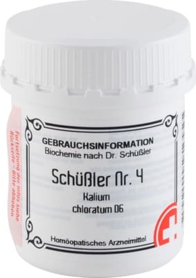 SCHÜSSLER Nr.4 Kalium chloratum D 6 Tabletten