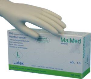 MaiMed snsitiv PF Untersuchungshandschuhe unsteril Latex XL