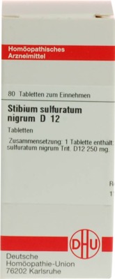 STIBIUM SULFURATUM NIGRUM D 12 Tabletten