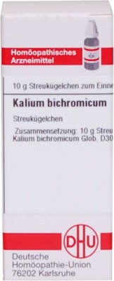 KALIUM BICHROMICUM D 30 Globuli